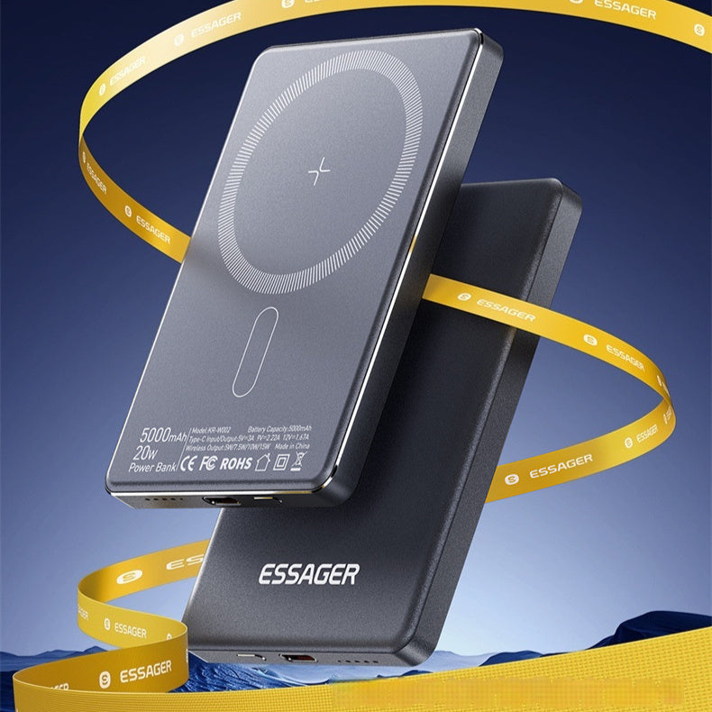 Cross-boundary Magnetic Portable Wireless Charging Power Supply - SustainCharge