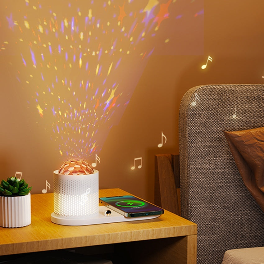 Bluetooth Speaker Wireless Charger Starry Sky Small Night Lamp - SustainCharge